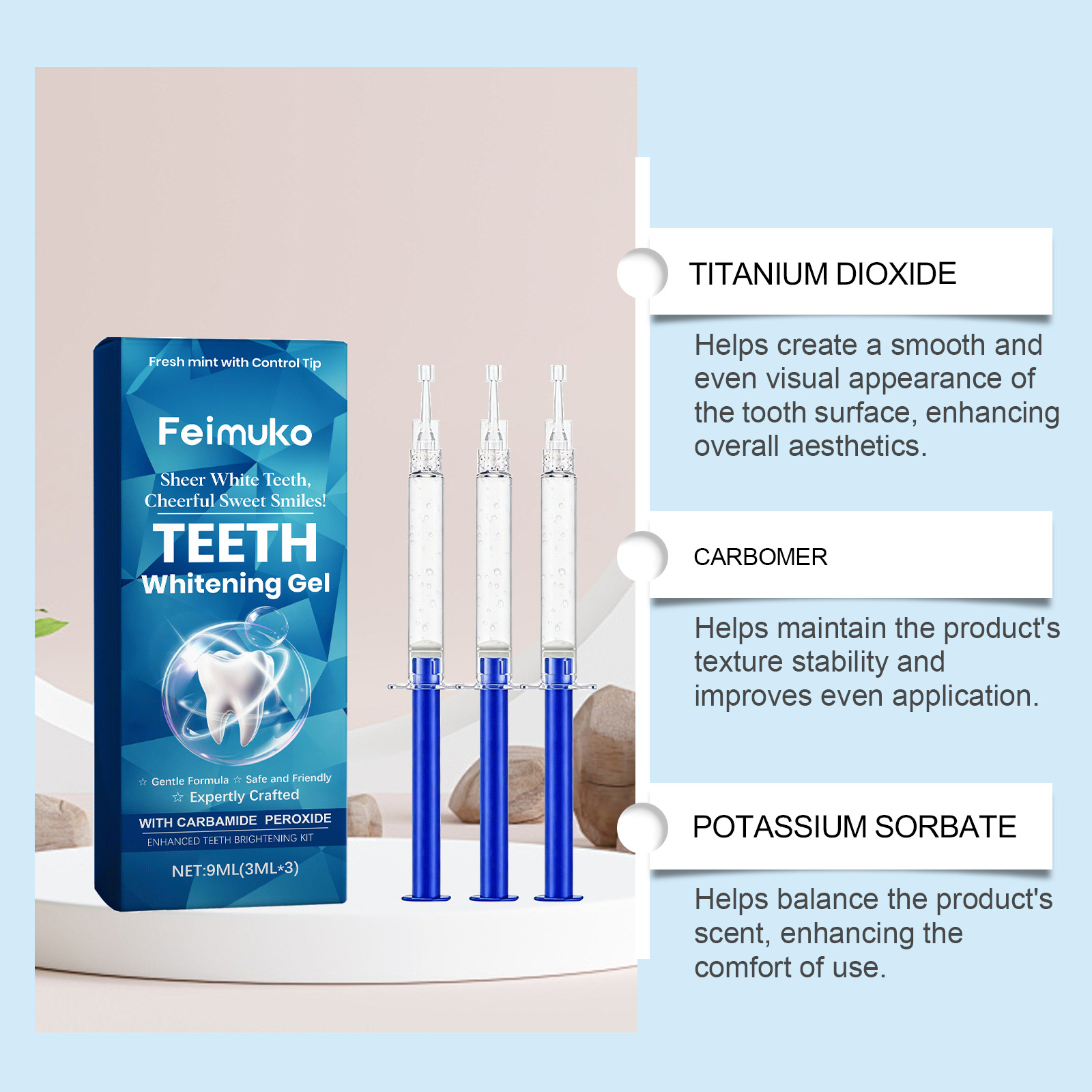 Feimuko – żel do wybielania zę – Teeth Whitening Kit recenzja i cena