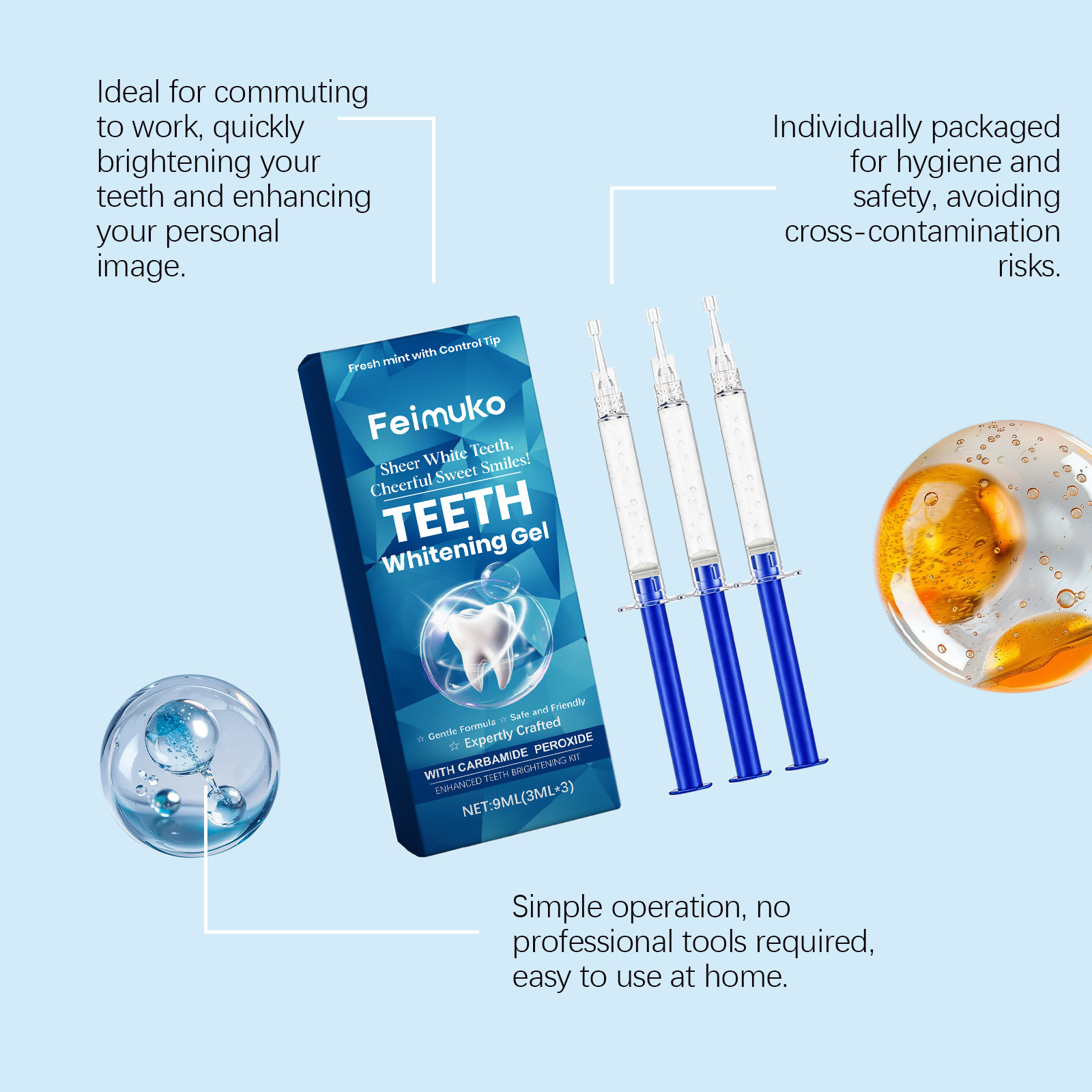 Feimuko – żel do wybielania zę – Teeth Whitening Kit recenzja i cena