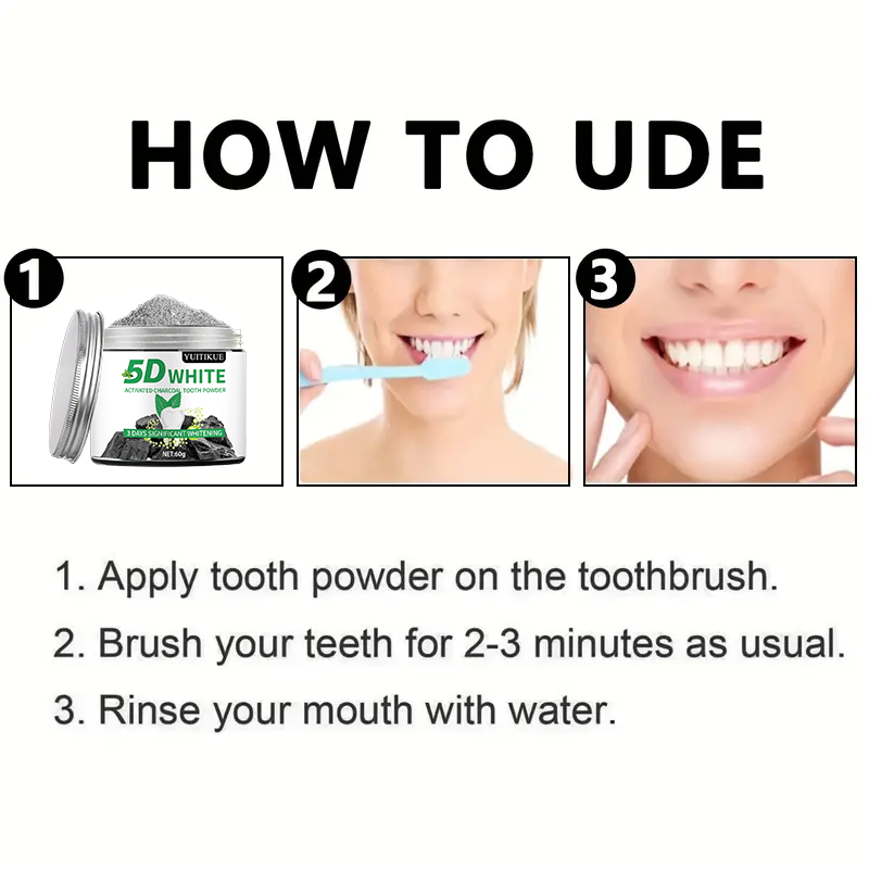YUlTlKUE 5D Biały Proszek do Z – Teeth Whitening Near Me recenzja i cena